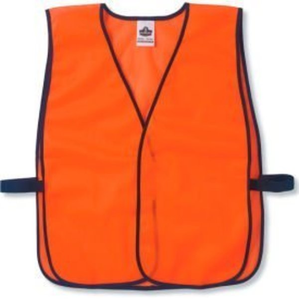 Ergodyne Ergodyne® GloWear® 8010HL Non-Certified Economy Vest, Orange, One Size 20010